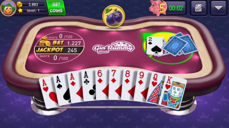 free gin rummy app