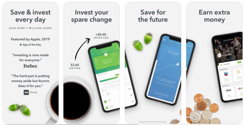 acorns invest spare change